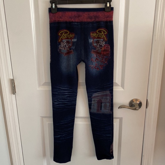 Faux Jeans Leggings - Picture 5 of 8